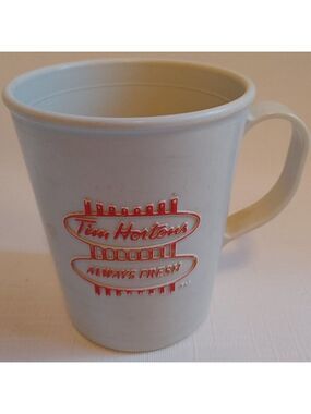 Vintage Tim Hortons Plastic Mug "Always Fresh"